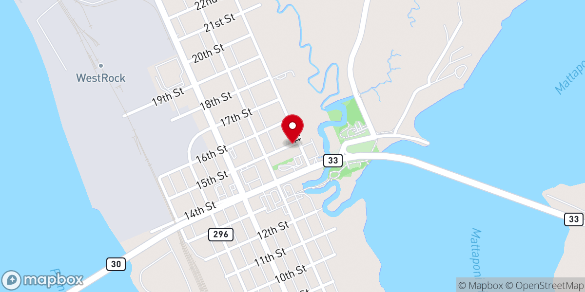 Map showing location of St Paul's Episcopal Church