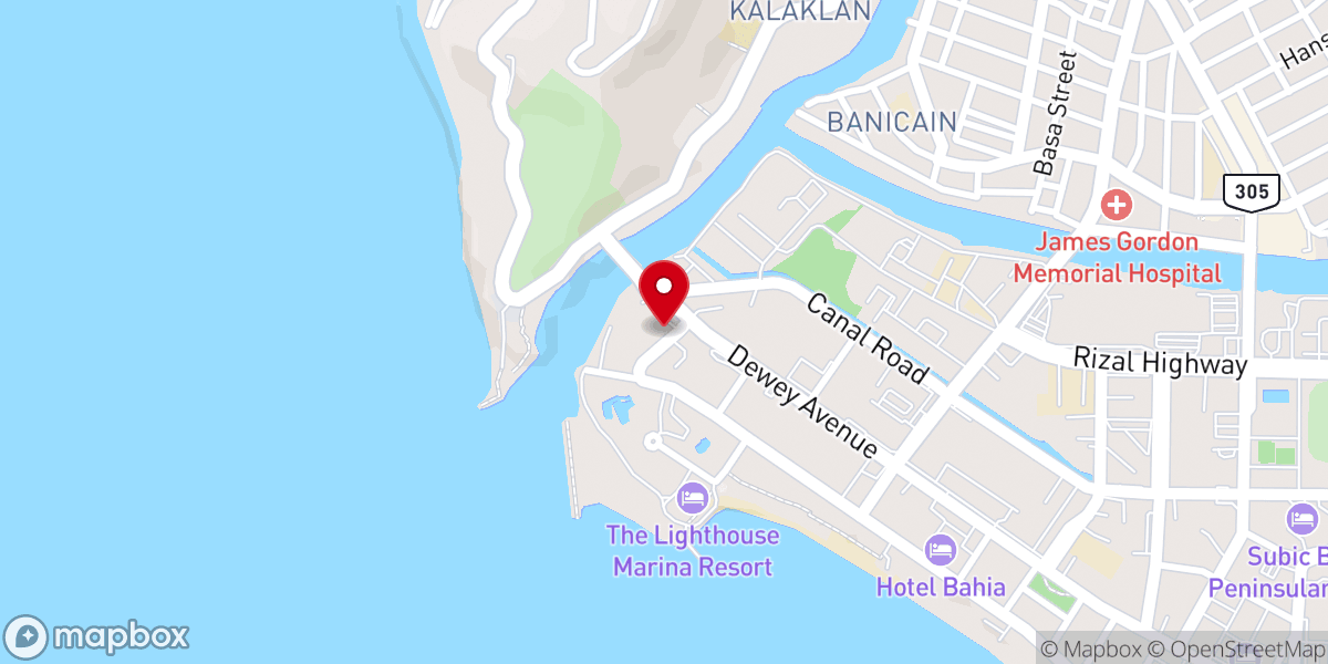 Map showing location of Subic Yangmun Vision Church