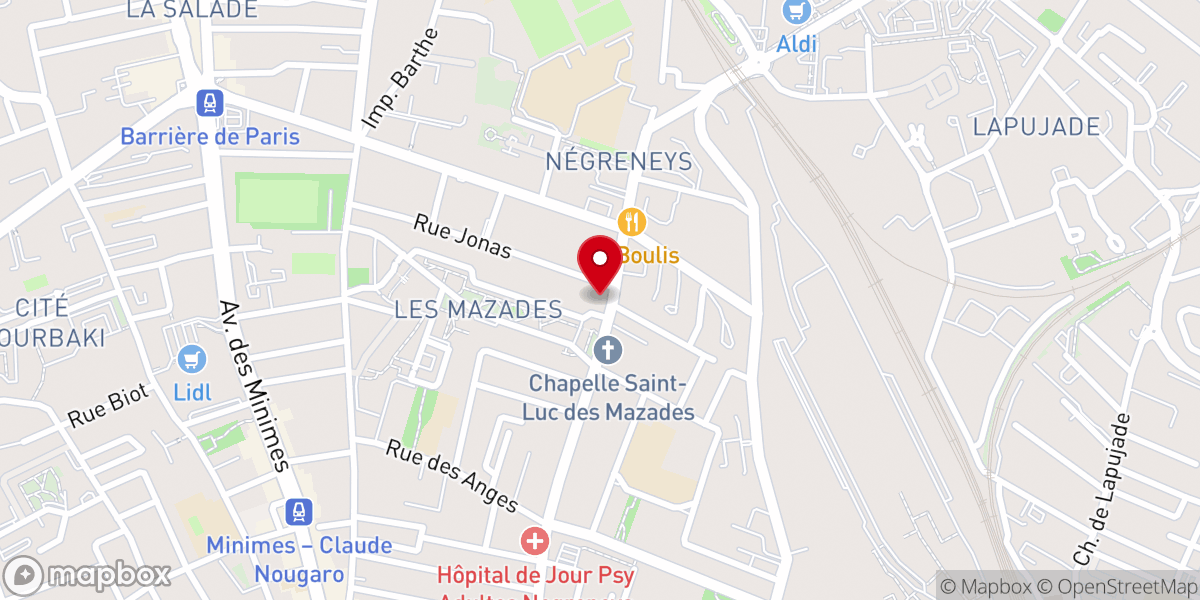 Map showing location of Congrégation de l'Armée du Salut en France