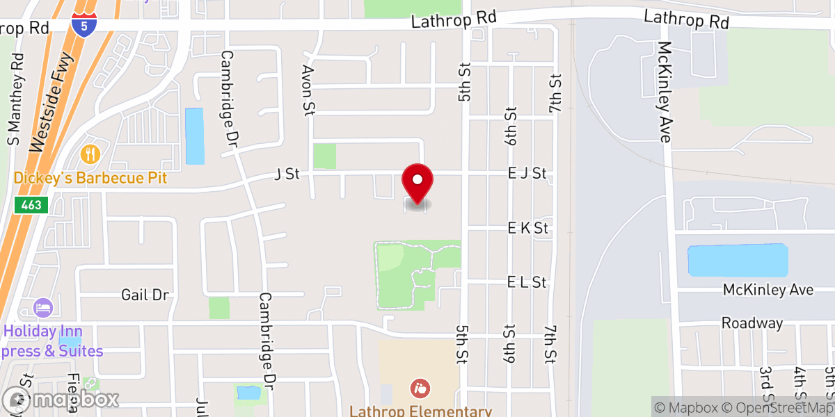 Map showing location of Heavenly Grace Lathrop Indian Church
