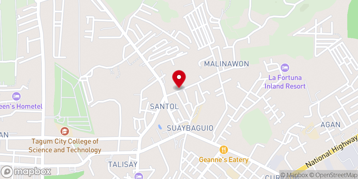 Map showing location of Living Water Foursquare Gospel Church