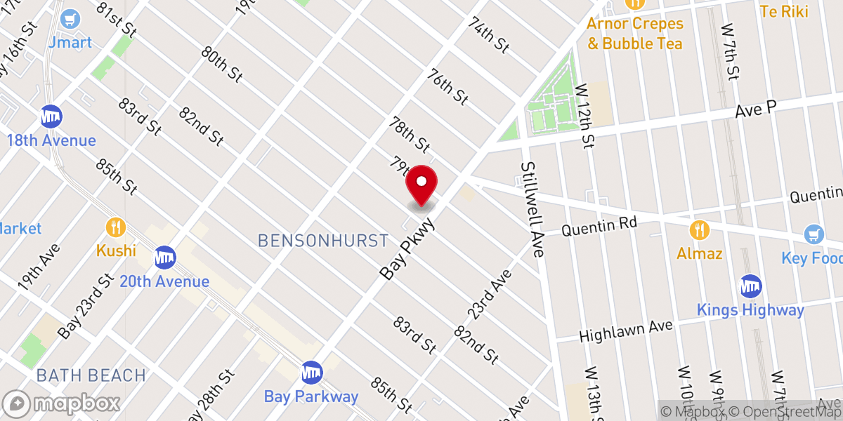 Map showing location of Yeshivah Ohel Moshe