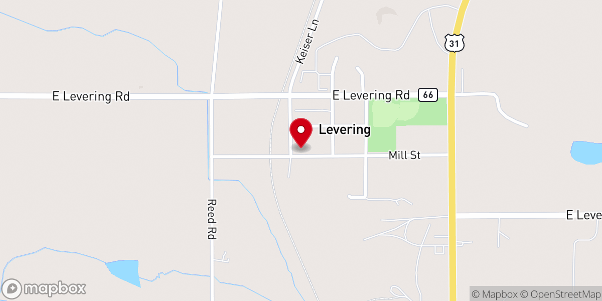 Map showing location of Victory Baptist Church