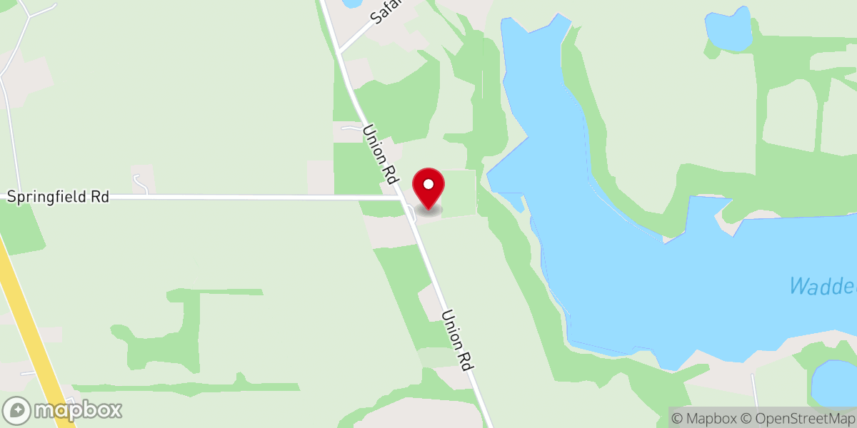Map showing location of Springfield A.M.E. Church