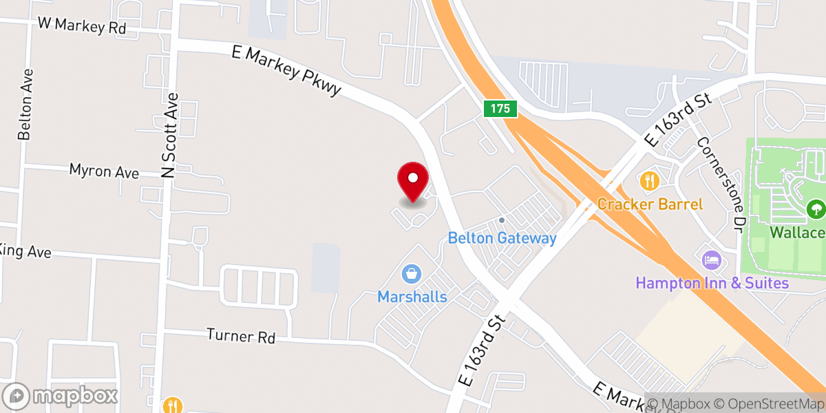 Map showing location of Crossroads United Methodist Church