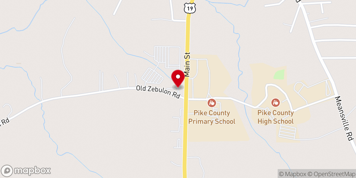 Map showing location of Christ Chapel Community Church Of Pike County - Food Pantry