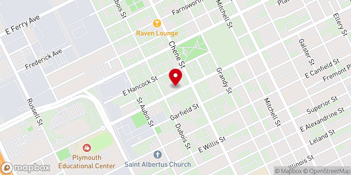 Map showing location of Maclin Temple Church of God in Christ