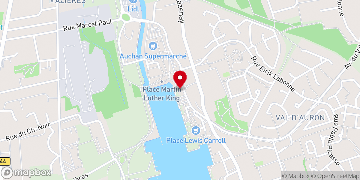 Map showing location of Eglise Protestante CALVARY BOURGES LA CHAPELLE