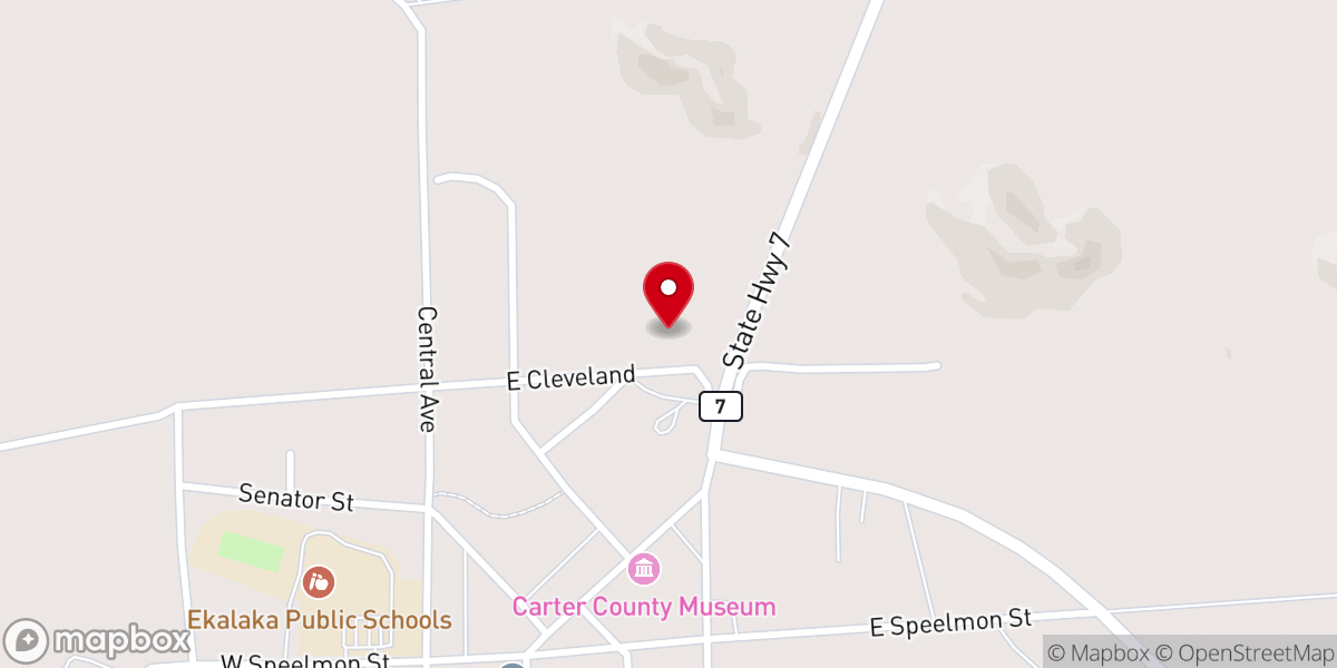 Map showing location of St. Elisabeth Lutheran Church