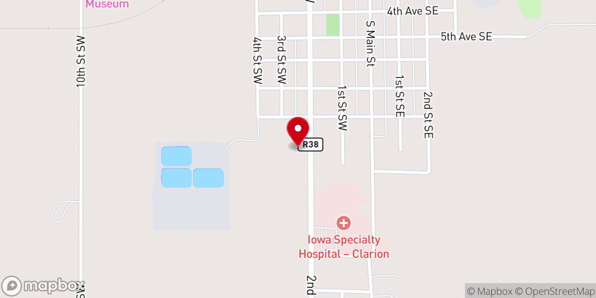 Map showing location of Nazarene Church