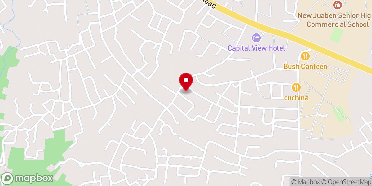 Map showing location of Grace Mountain Ministry Koforidua, Power Arena