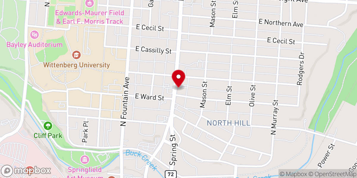 Map showing location of Third Presbyterian Church