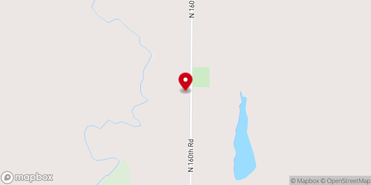 Map showing location of Hall Church