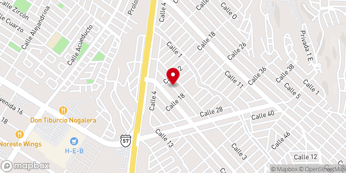 Map showing location of GPS Gracia Y Paz Saltillo