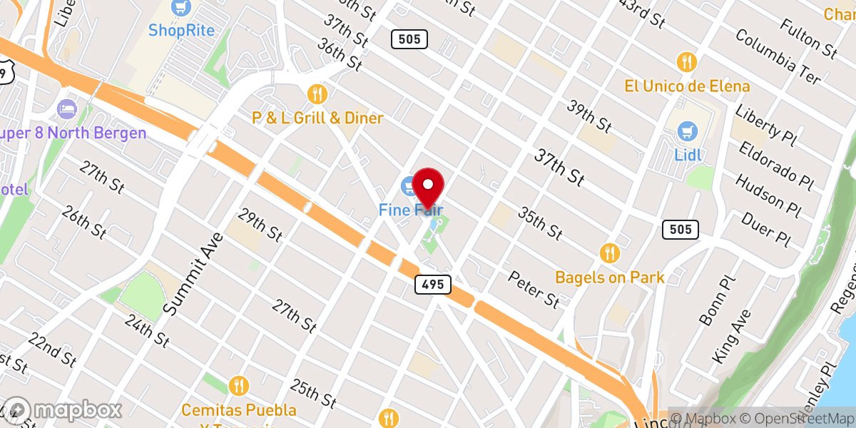 Map showing location of Emanuel United Methodist Church