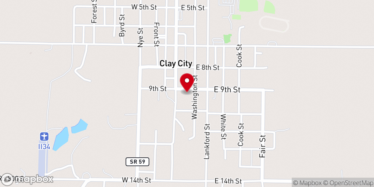 Map showing location of New Life Assembly