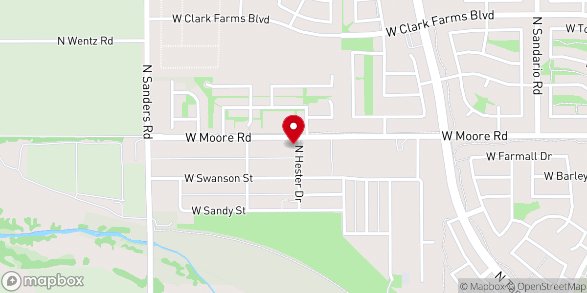 Map showing location of Marana Church of Christ