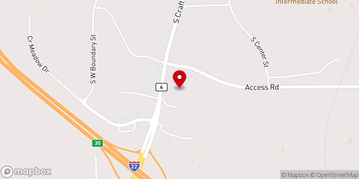Map showing location of True Holiness Outreach Ministries