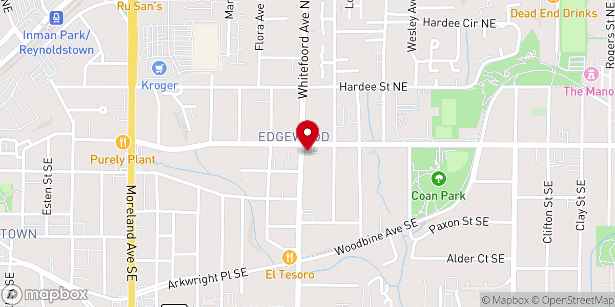 Map showing location of Family Christian Worship Center