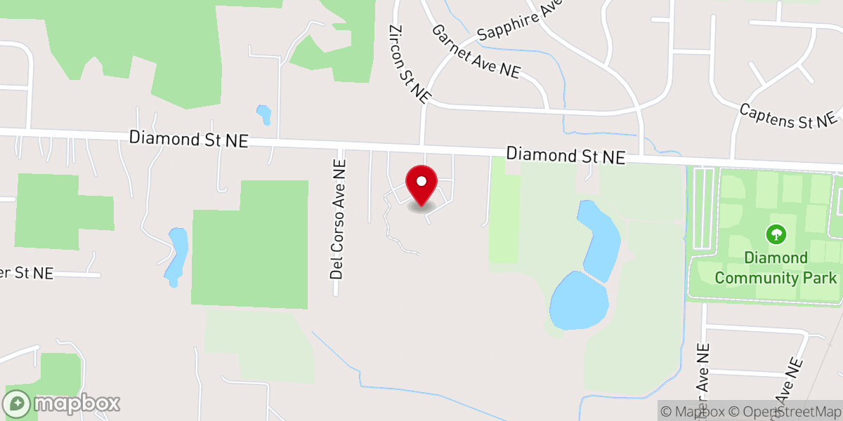 Map showing location of Little Flower Catholic Parish