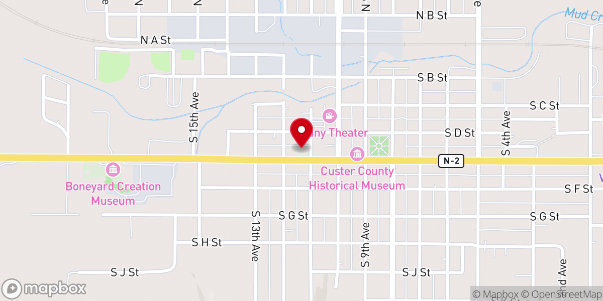 Map showing location of Church of God