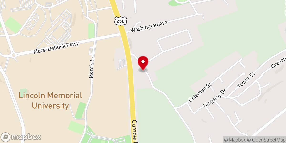 Map showing location of Haymaker BBQ