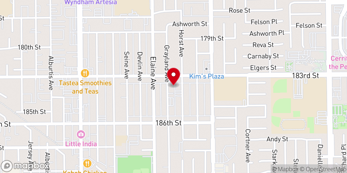 Map showing location of Southern California Gospel Light Church