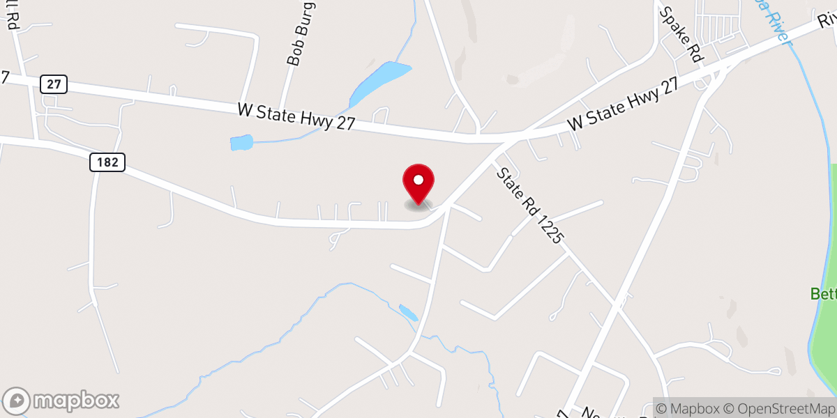 Map showing location of Our Saviour Episcopal Church