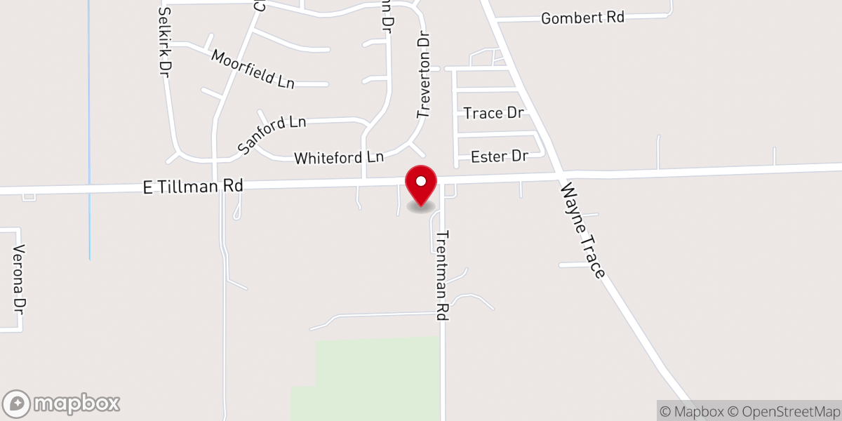 Map showing location of Colony Heights Church of Christ