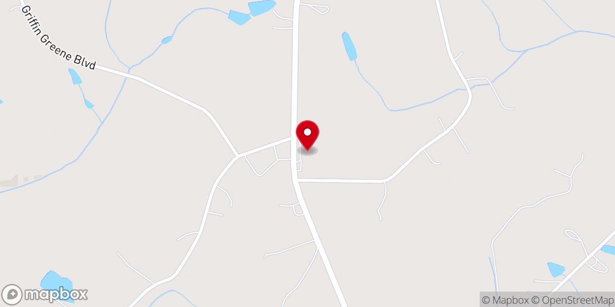 Map showing location of Mineral Springs Baptist Church