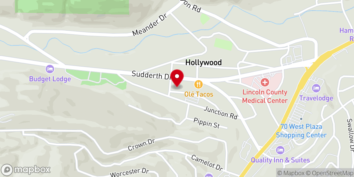 Map showing location of Nogal Community Church