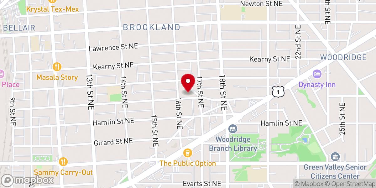 Map showing location of Our Saviour Church