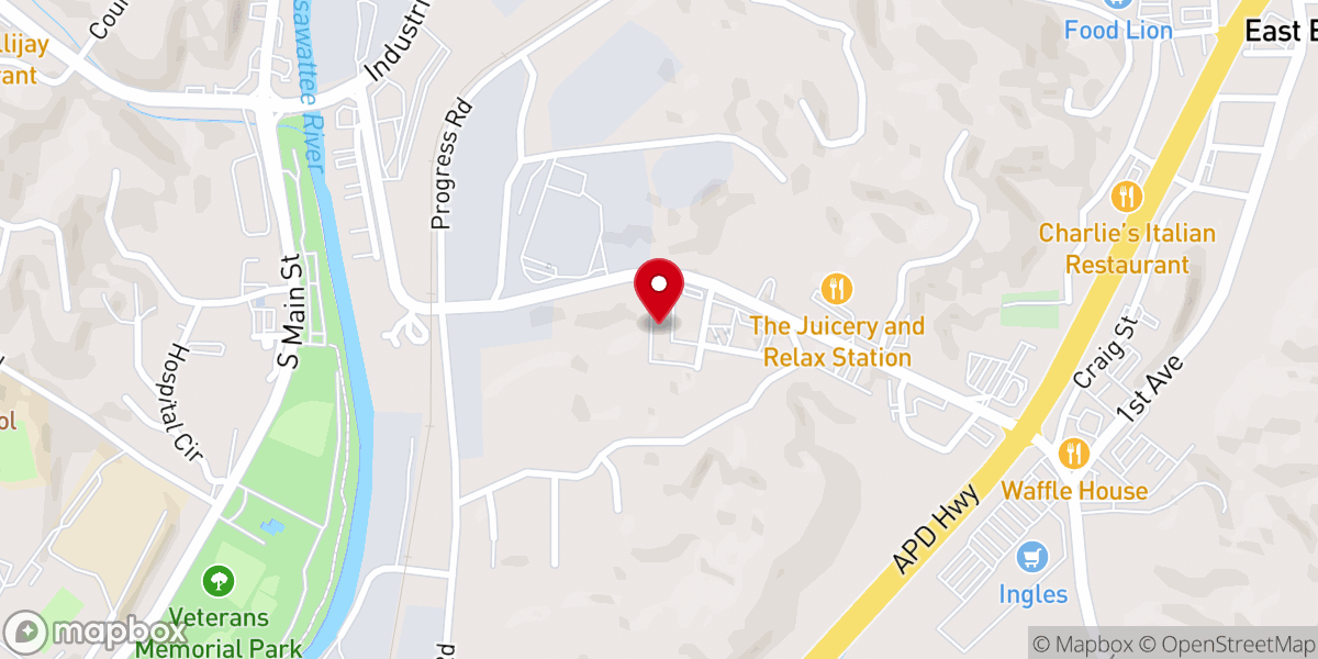 Map showing location of Be Free Ministry Inc