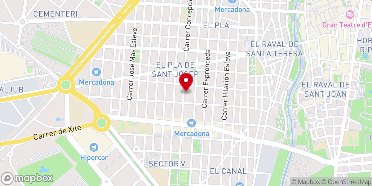Map showing location of Biserica Penticostală Filadelfia din Elche