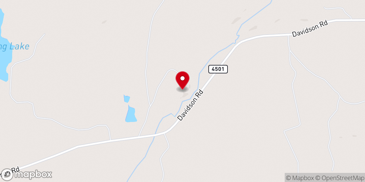 Map showing location of Josephine Davidson Memorial Chapel