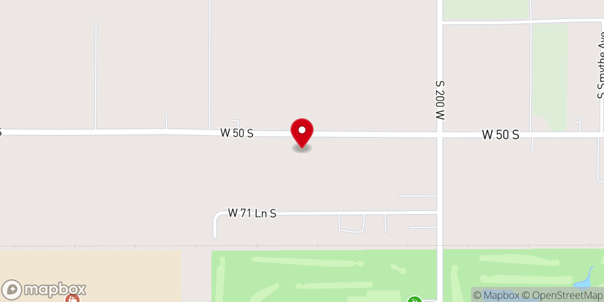 Map showing location of Minidoka County Highway Shop