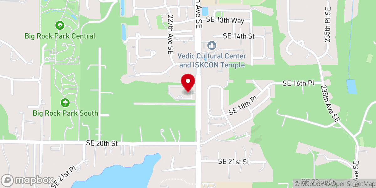 Map showing location of Pine Lake Covenant Church
