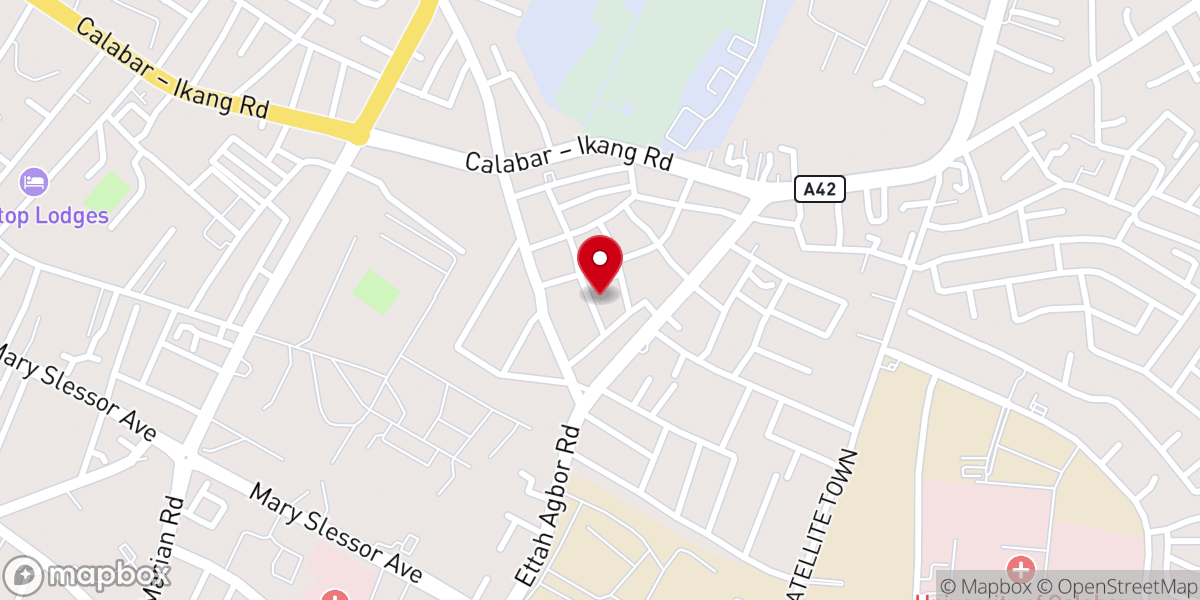 Map showing location of RCCG Chapel Of Wonders