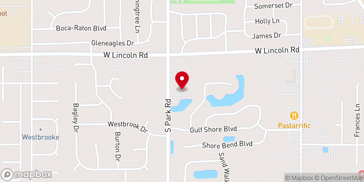Map showing location of Grace Baptist Church