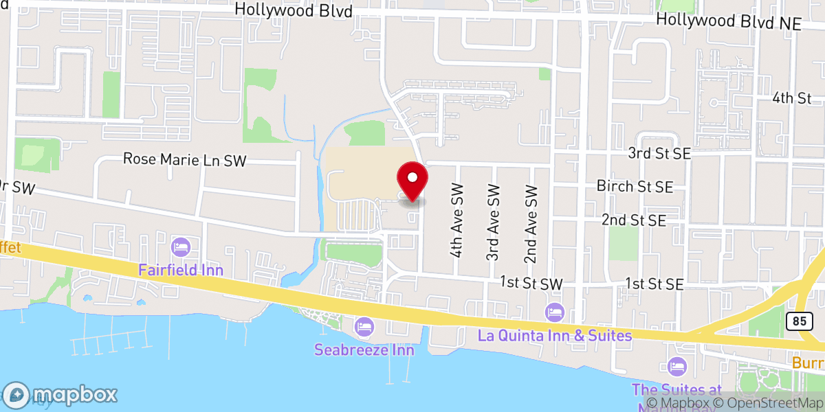 Map showing location of St.Mary Catholic Church Administration Building