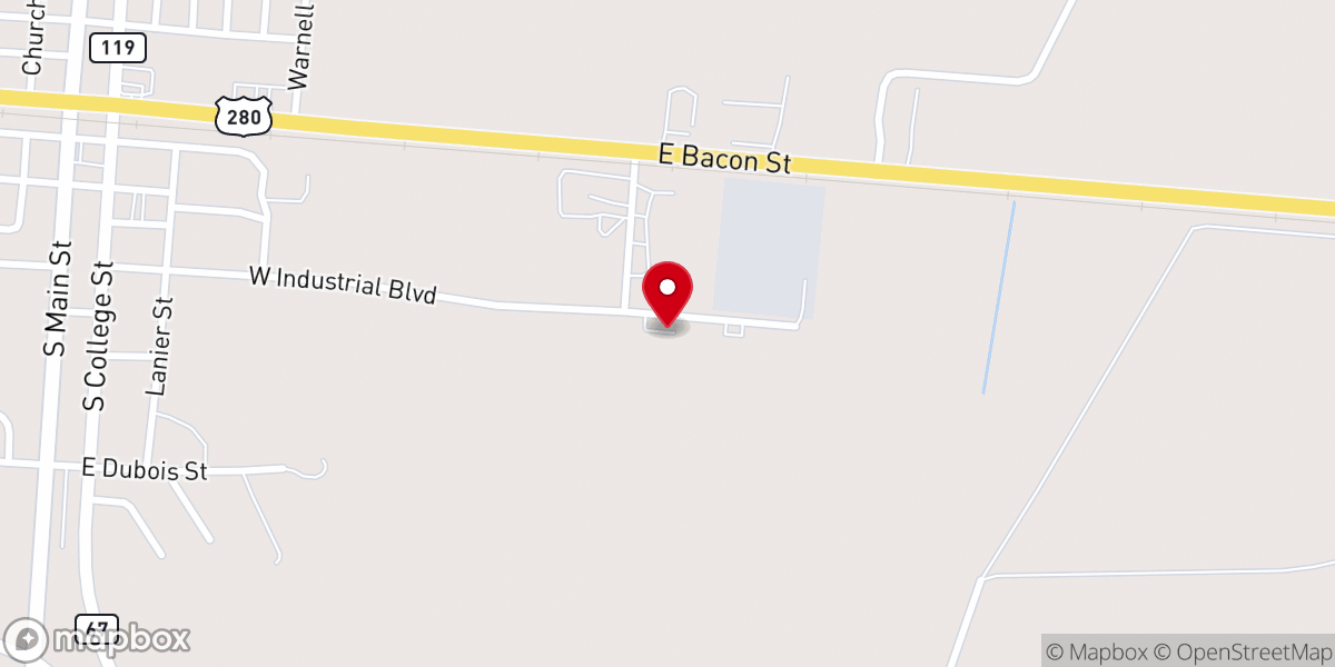 Map showing location of Bryan Co Family Connection