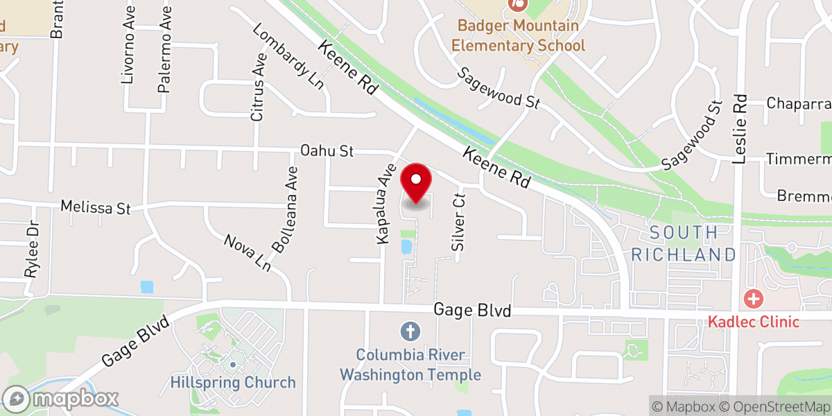 Map showing location of Meadow Springs Presbyterian