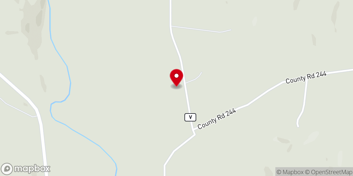 Map showing location of Rhodes Chapel UMC