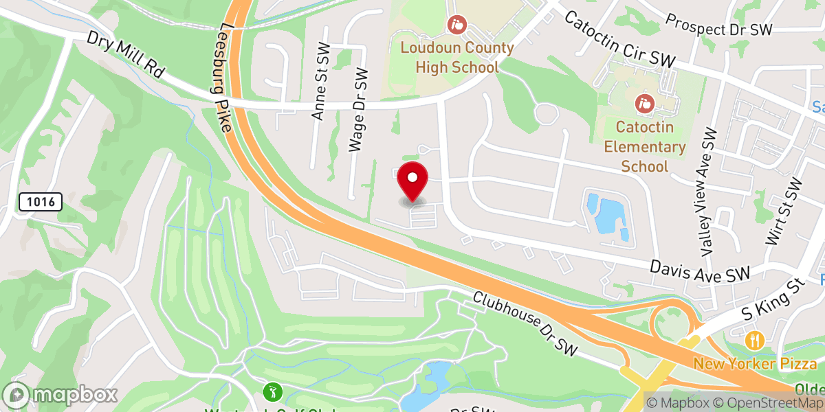 Map showing location of Leesburg Community Church