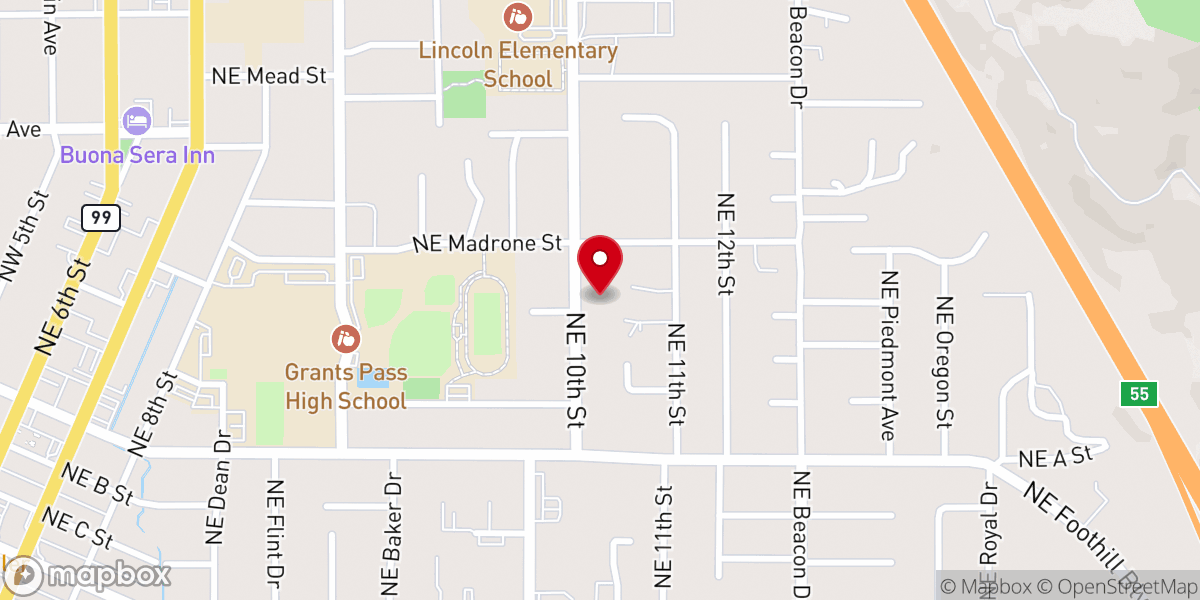Map showing location of First Church of Christ, Scientist