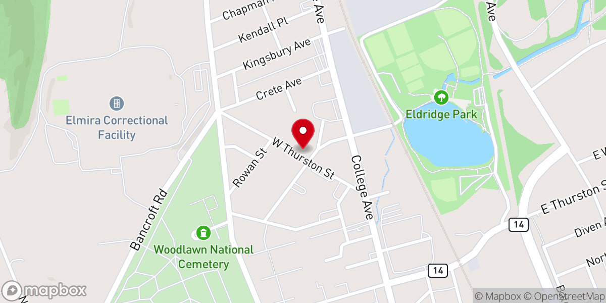 Map showing location of Epworth Community Church