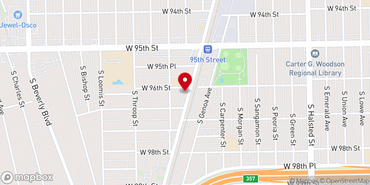 Map showing location of Trinity Church of God Ministries