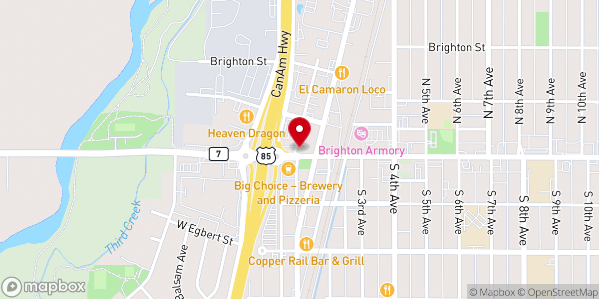 Map showing location of Calvary Chapel Food Bank - Food Distribution Center