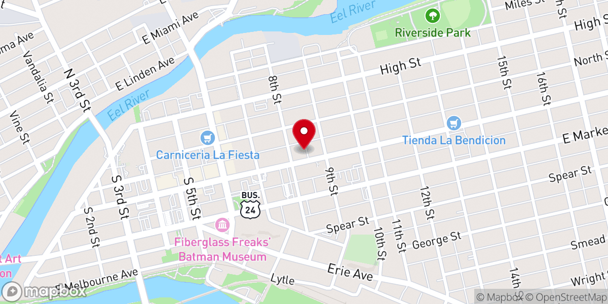 Map showing location of The Little Children's Ministry