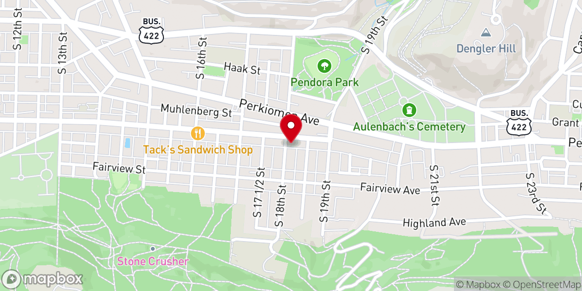 Map showing location of St. Matthew's United Methodist church
